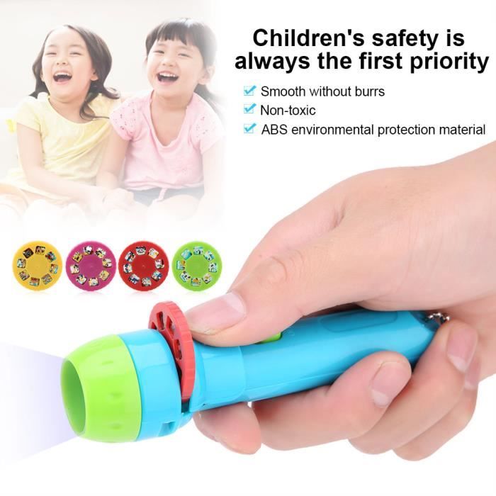 Projecteur pour , lampe de poche, apprentissage amusant, jouet, histoire, pour chambre de nuit | Torche de Projection d'image éducative pour garçons