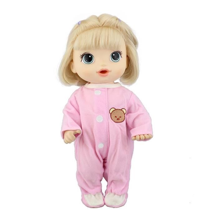 Vetement Peluche Accessoires 3 Pièces – Pull Rose, Chapeau Et Sac à Dos Pour Poupée De 17 Cm (Poupée Non Incluse)