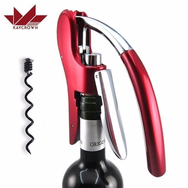 Tire-Bouchon Nouveau Type De Levier Ouvre-Bouteille De Vin Vin Noir Tête D'oie En Alliage De Zinc Barre De Ménage Ouvre-Bouteille Rapide Et Pratique Pour La Cuisine