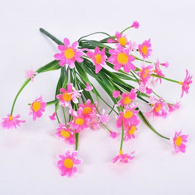 Fausses Fleurs Extérieur UV Fleurs Marguerites Artificielles Pruojhw - Décoration Intérieure Et Extérieure - Résistantes Aux UV - Pot Déco Marguerites Artificielles Extérieur