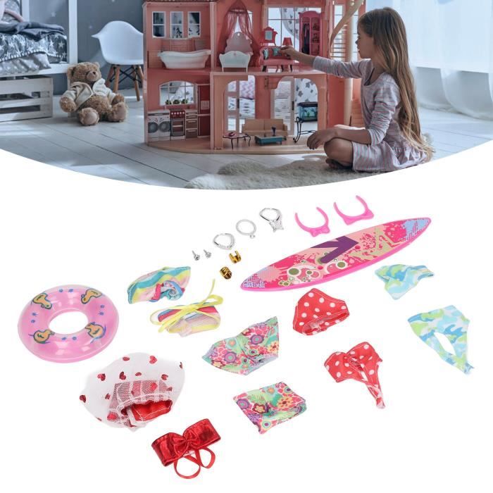 Mxzzand Kit de maillots de bain de poupée Kit de maillots de bain pour poupée, échelle 1:12