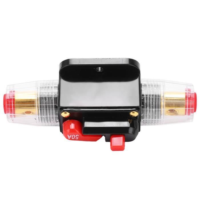 Porte-fusible Audio Voiture Transparent - Double Sortie, Fusible 60A - Protection Ampli, Haut-parleurs, Installation Facile