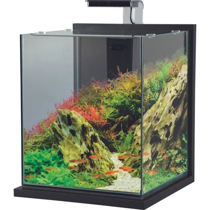aquarium poisson équipé 31,5 litres jalaya xxl gris anthracite - zolux