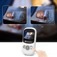 Babyphone 2,4 pouces Smart Baby Monitor avec caméra LCD sans fil, surveillance nocturne, caméra HD numérique, double fonction au 187-1