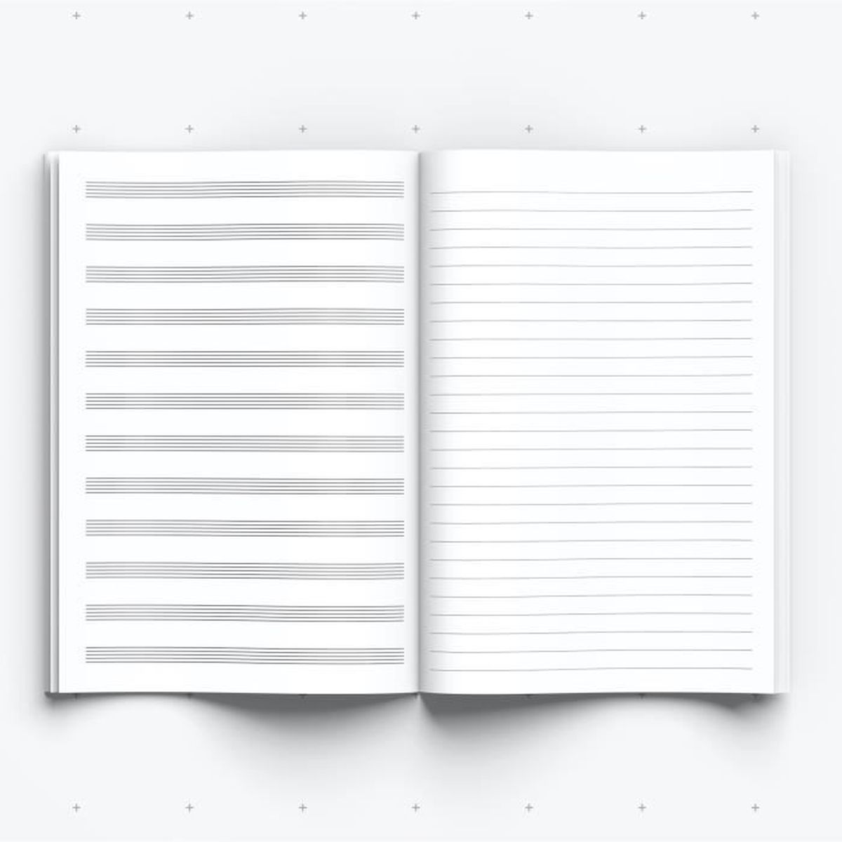 Cahier de musique guitare violon … GRAND FORMAT A4 21x29,7-8 portées par page: Livre de partitions à remplir carnet de musique pour piano