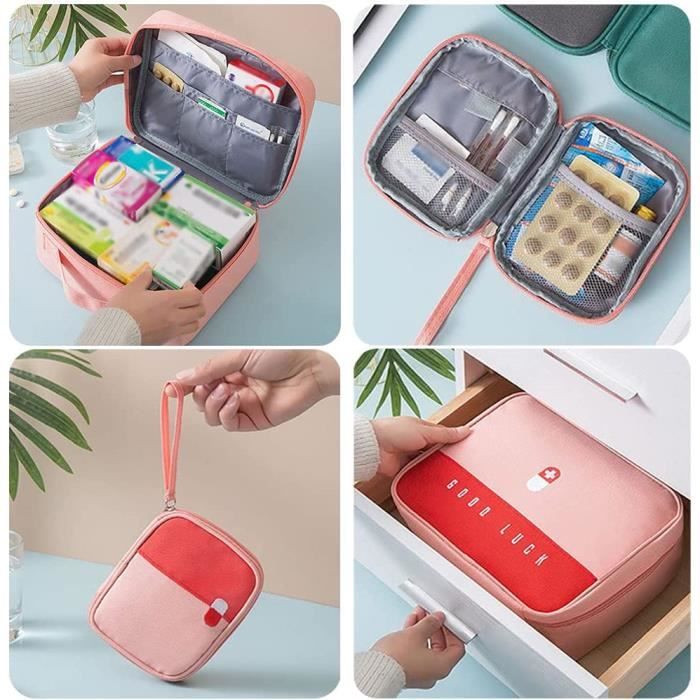 Lot De 2 Trousses De Secours Étanches Rosa – Grande + Petite, Tissu Oxford Résistant, Idéale Maison, Voyage, Randonnée, Voiture