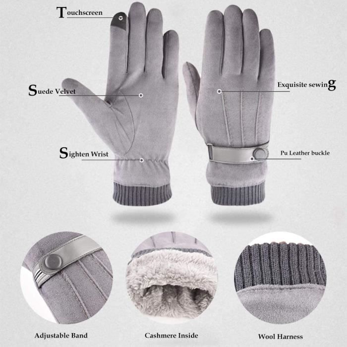 Gants femme 2020 hiver chaud écran tactile mitaines laine de mouton hiver  nœud papillon gant chaud femmes chauffe-mains Fitness poignet Gloves236g