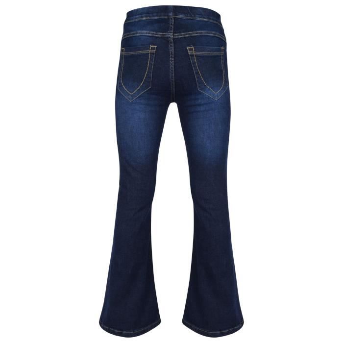 Jeans Fille Extensible Déchiré Ou Uni - Taille 5 à 13 Ans, Skinny, Motif Fleur Brodé