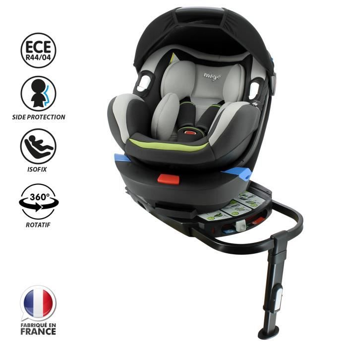 siège auto pivotant isofix platinum groseille groupe 0+/1 Maroc