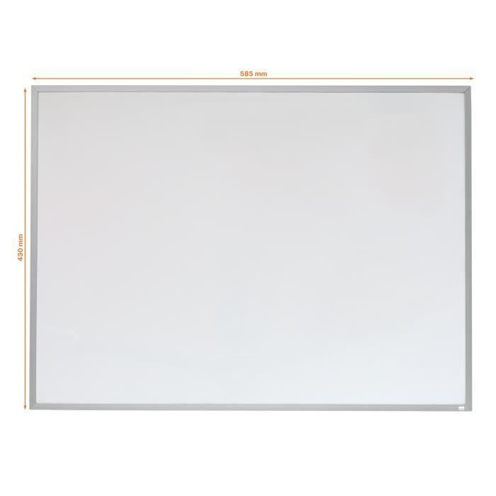 Tableau Blanc Magnétique Nobo 585x430mm Cadre Aluminium Avec Accessoires