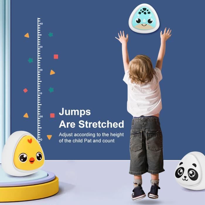 Compteur Tactile d'Entraînement en Hauteur, Diffusion Vocale Intelligente, Compteur de Saut pour Enfants, Composants Électroniques en Plastique