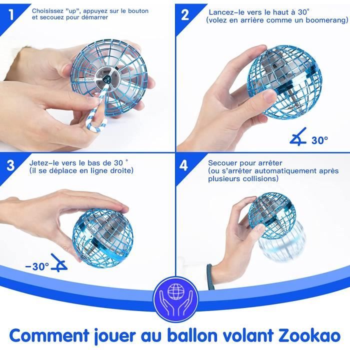 Flying Ball Toys,BouleVolante Lumineuse Hover Ball Fly Spinner Orb Boule  Volant Magique Rotative LED Flying Balle Boomerang contrôlé - Cdiscount  Sport
