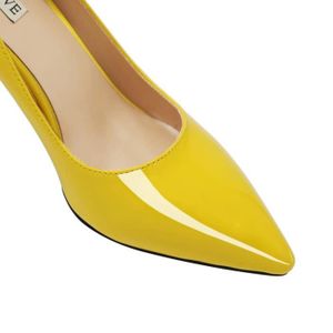 escarpin ouvert jaune