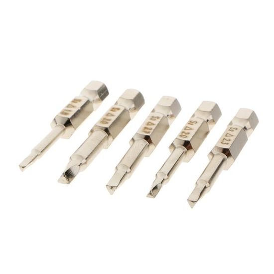 4mmx75mm Arbre 4 mm magnétique pointe isotherme Tête Plate Fendue Tournevis