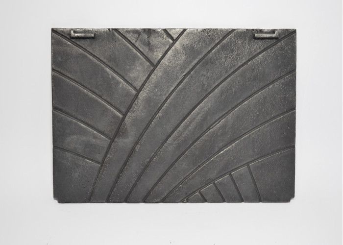 SEZAM Plaque Décorative Fonte Cheminée Flammes - 46x35cm Résistante Chaleur & Corrosion