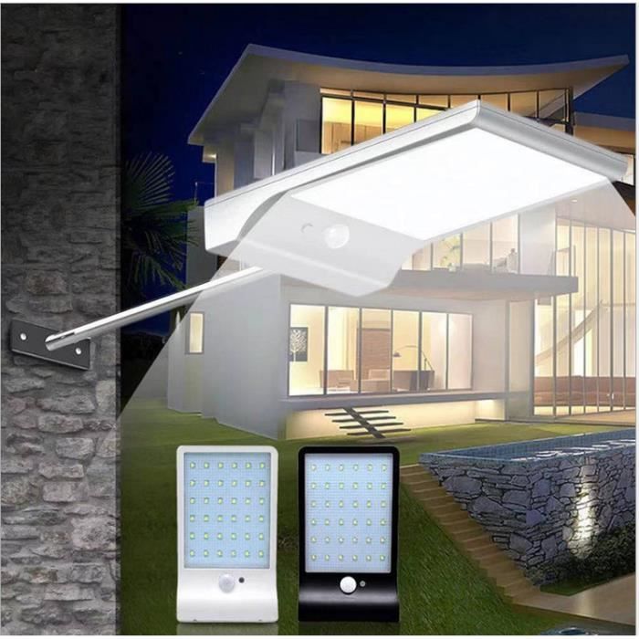 Luminaire Solaire Extérieur Shitafe Avec Détecteur De Mouvement - Étanche, Pince, Pour Jardin, Garage, Allée