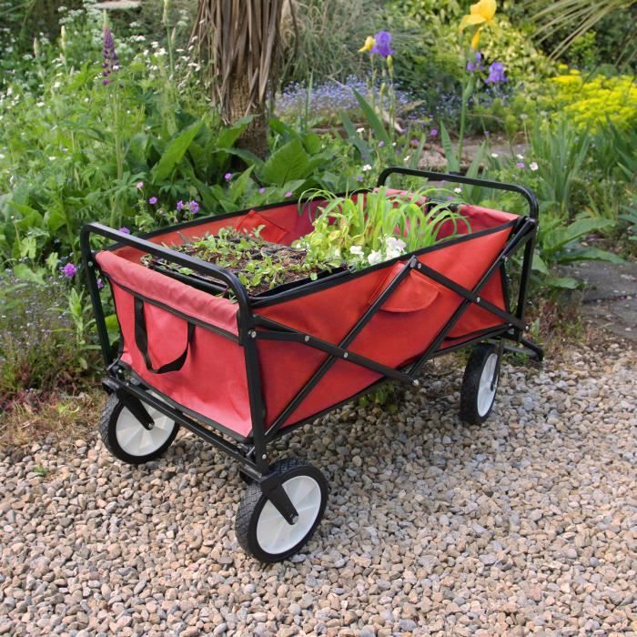 FUXTEC - chariot de jardin à benne basculante FX-KW2175 - En