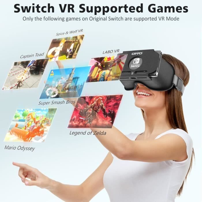 Lunette Casque réalité virtuelle 3D VR intelligent compatible pour Nintendo  Switch /Nintendo Switch OLED - Cdiscount Téléphonie