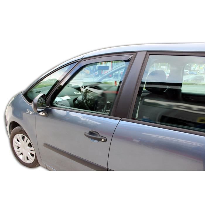 Déflecteurs D'air Heko Pour Citroën C4 Picasso 2006-2013 | 2 Pièces, Montage Intérieur | Réduction Bruit Vent, Aérodynamique