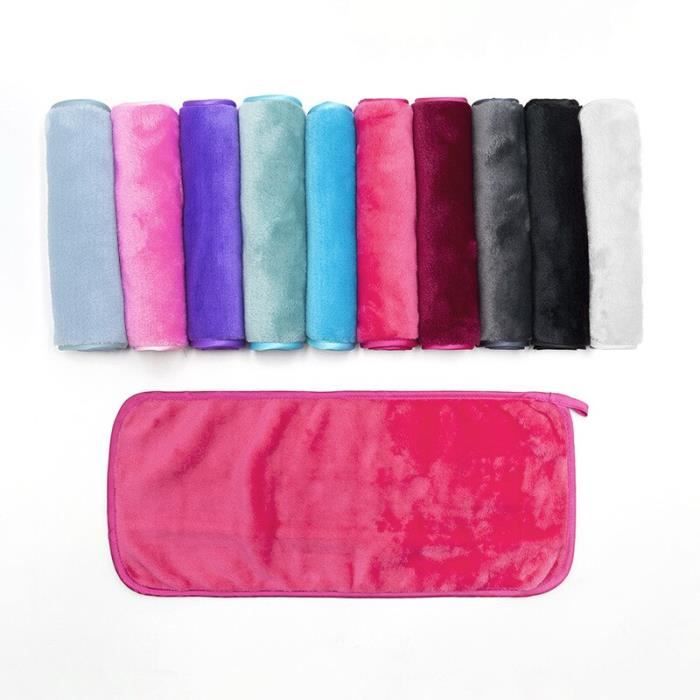 HUACA Lot de 20 lingettes de nettoyage en microfibre réutilisables pour