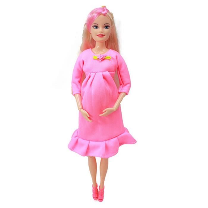 11 pouces poupee Barbie articulations gros ventre corps Ventre amovible Cheveux couleur aleatoire jouets pour enfants Cdiscount Jeux Jouets