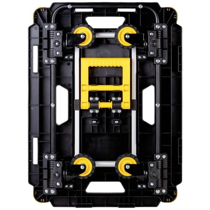 Chariot Plateau Repliable STIER 137kg - Transport Lourd, Rangement Compact Idéal Atelier