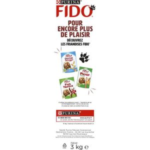 Purina - Fido Croquettes Volaille et Légumes Croq Mix pour Chien Senior