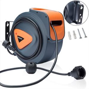 Enrouleur électrique jardin 3x1,5 RIBIMEX - 40 m - H05VV-F - Câble