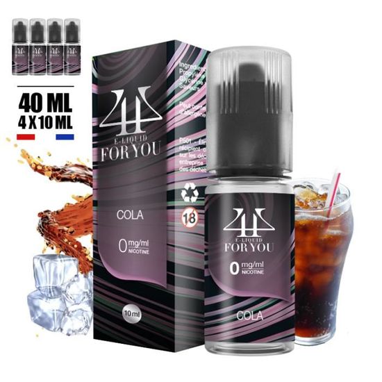 E-liquide pas cher - 40 ML saveur COLA sans nicotine - Marque 4YOU (FOR  YOU- 4 YOU) - (4 fioles de 10ML) - Cdiscount Au quotidien