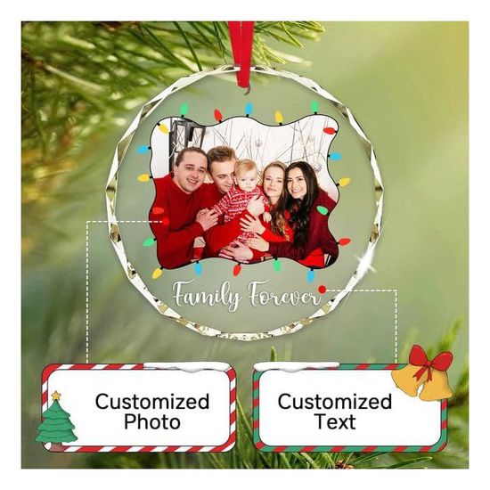 Boule De Noel Personnalisée Photo, 2025 Decoration Noel Personnalisé