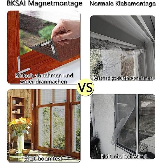 Moustiquaire Porte MagnéTique Rideau 145 X 230 Cm Moustiquaire