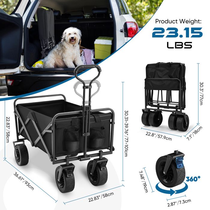 Chariot Pliable Beachtrekker Life Avec Pare-soleil, Frein De Stationnement, Pneus Pneumatiques à Démontage Rapide – Capacité 100 Kg, Pour Plage, Camping Et Voyages (bleu) Plage Camping Chariot Pliable Beachtrekker Life Avec Pare-soleil, Frein De Stationnement, Pneus Pneumatiques à Démontage Rapide – Capacité 100 Kg, Pour Plage, Camping Et Voyages (bleu) Plage Camping
