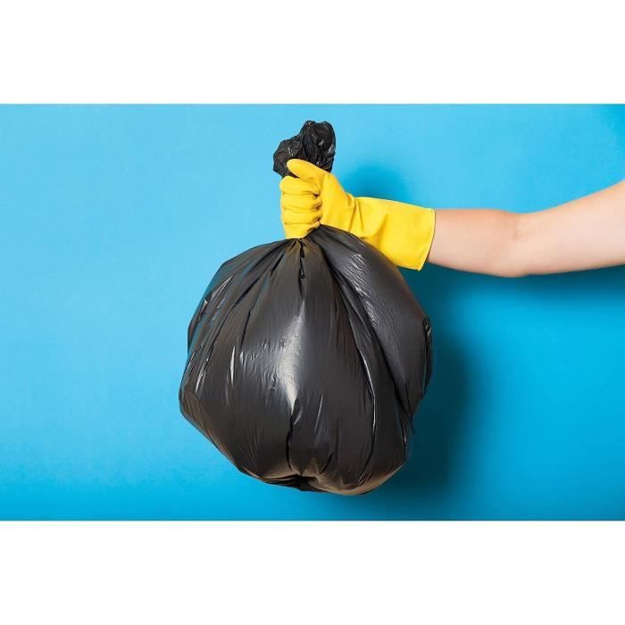 Sacs Poubelle - Poubelles Noirs Ldpe Durables 60l 50 Sacs