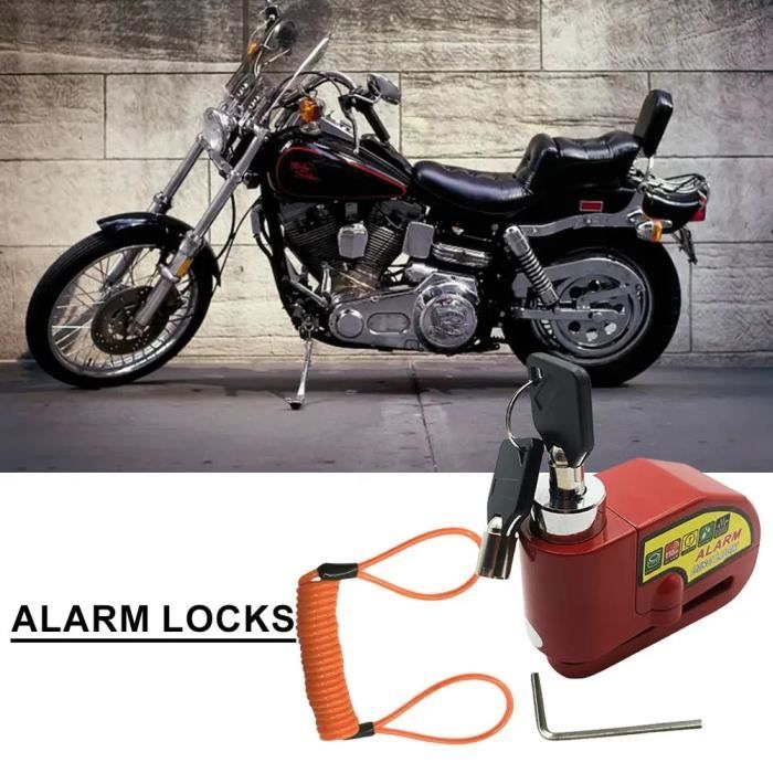 Noir - Alarme de frein à disque antivol pour moto, Serrure de sécurité,  Alliage d'aluminium, Accessoires de v