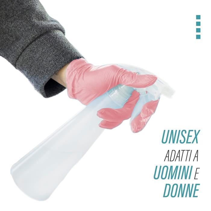 Gants Nitrile Jetables Noirs Taille M - Boîte De 100, Sans Latex Ni Poudre - Pour Cuisine, Labo, Nettoyage, Alimentaire