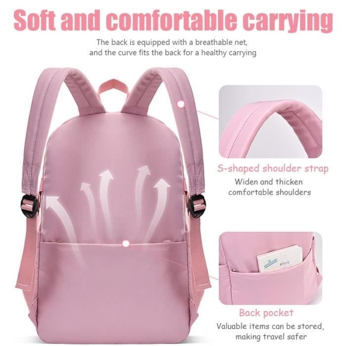 Le noir Fashion School Bags For Teenage Girls Waterproof Big Schoolbag Children Backpack Book Bag Kids Scho Cdiscount Bagagerie Maroquinerie