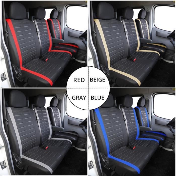 BLUE -Housses de sièges de voiture 1 + 2 beiges, couvre siège