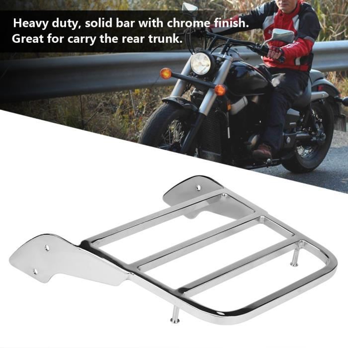 Dioche Porte-bagages arrière Motorcycle Rear Rack  Motorcycle Rear Sissy  Bar Luggage Rack for Shadow VT750 C2 auto coffret - Cdiscount Auto