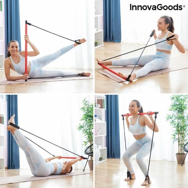 Barre De Yoga 152 Cm Réglable - Pour Étirements, Équilibre, Rééducation - Poignées Mousse - Portable - 1