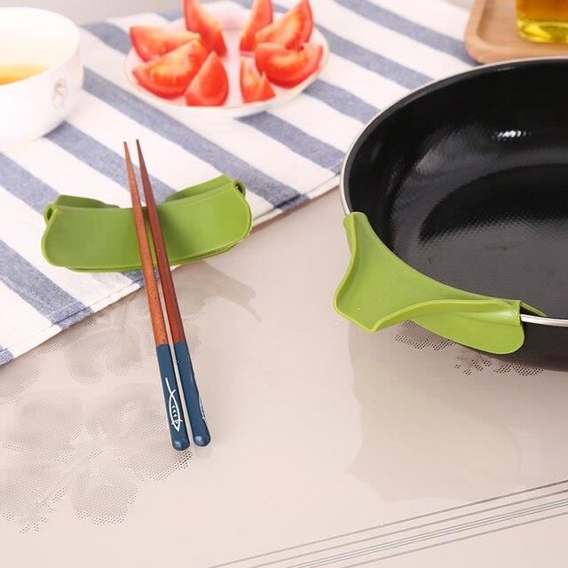 2 Pièces Passoire + Entonnoir Silicone - Pour Casseroles - Anti-déversement - Lavable Lave-vaisselle