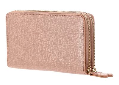 Portefeuille Carte Crédit Valentino 1R4-DIVINA - Pour Femme, Rose Antique, Fermeture Zip, Design élégant - 10