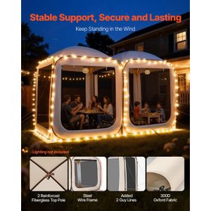 Moustiquaire Dôme Pop-up Probache - Grand Format 195x180x150cm - Protection Anti-moustiques Moustiquaire Jardin Enfant