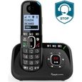 Téléphone sans fil senior avec répondeur Amplicomms Bigtel 1580-0