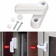 4//8pcs PVC Fenêtre Serrures de sécurité porte Sash Jammer Sécurité Réducteur Serrure Blanc