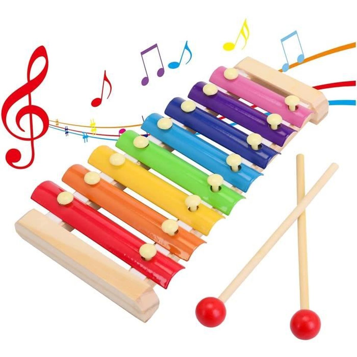 Xylophone en bois, jouets en bois Instruments de musique pour enfants