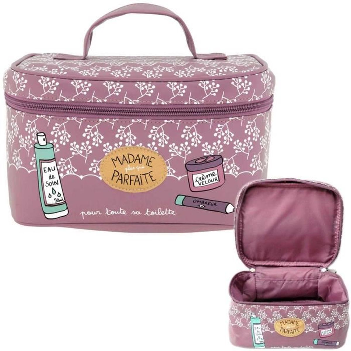 Vanity-MADAME-PARFAITE-Rose---Trousse-de-Toilette-à-...