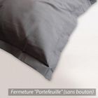 LINNEA Taie d'oreiller coton uni 40x40 Manhattan