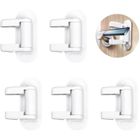 BRAND 5pcs Enfants Serrure à Levier de Porte, Serrure de Sécurité Portes et Poignées Bloque Fenêtre Sécurité Enfant pour portes et Fenêtre