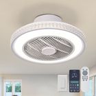 IZOWE Ventilateur Plafond avec Lumiere Réversible 6 vitesses Dimmable 3 Couleur avec Télécommande Silencieux Ventilateur Plafonnier 40cm