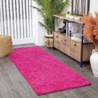 SURYA Tapis de Salon à Poils Longs Doux Shaggy Uni Chic LILLY 160x220cm Fuschia